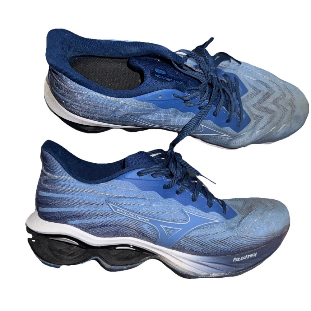 Mizuno Wave Creation 25 Men Size 14 Medium Running Sneakers MARINA-NAVY PEONY